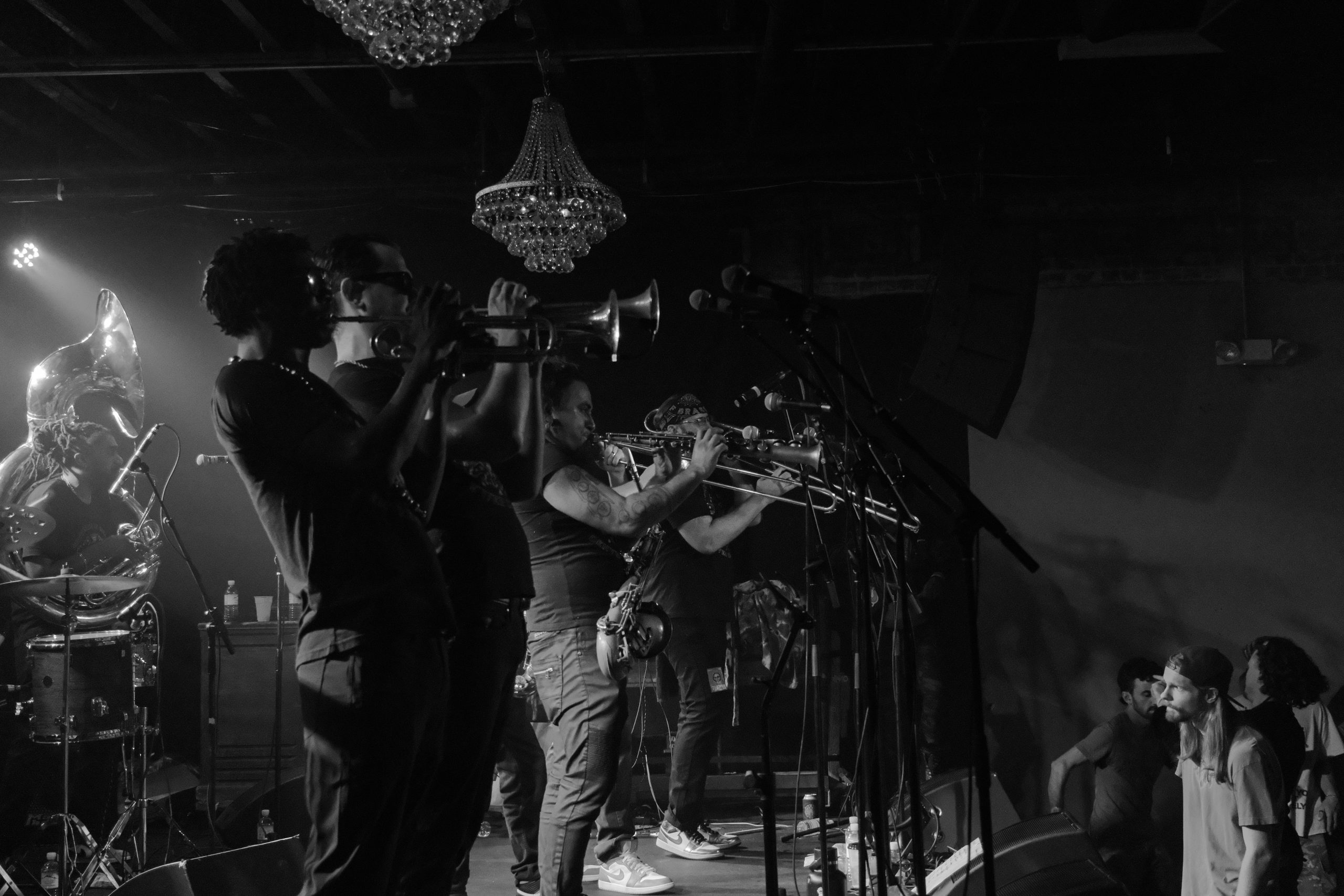 Brothers of Brass live horn section